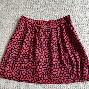 J. Crew heart skirt